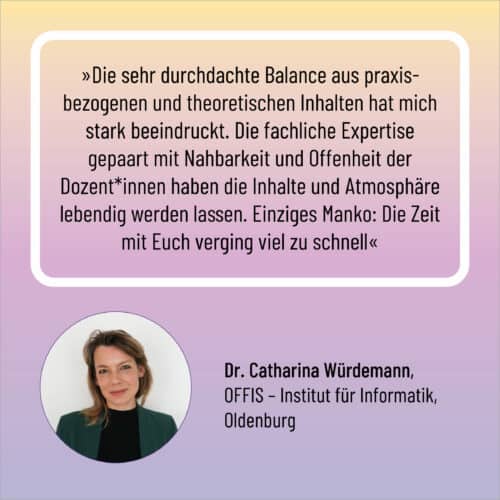 Testimonial Reihe – Catharina Würdemann